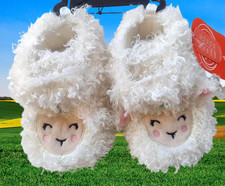 Cute fluffy Llama slippers BABY size 2 by wonder nation Newborn 1 months NEW