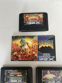 3x games DOOM Sega Mega Drive 32X - UK PAL MORTAL KOMBAT II & toughman  
