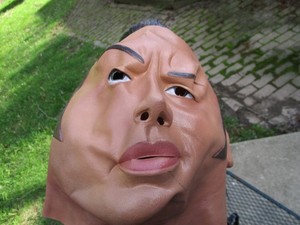 VTG 1999 Titan Sports Dwayne The Rock Johnson WWE Wrestler Halloween Rubber Mask