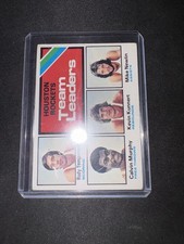 1975-76 Topps Team Leaders Calvin Murphy, Rudy Tomjanovich, Mike Newlin Crease