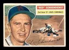 1956 Topps White Back #165 Red Schoendienst   FAIR X2902729