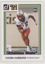 2021 Panini Chronicles Draft Picks Donruss Retro Pink Chuba Hubbard #46 2xd