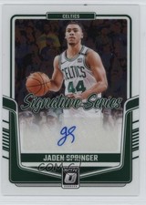 2024-25 Panini Donruss Optic Signature Series Jaden Springer #SS-SPR Auto 1c8t