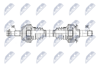 Antriebswelle NTY NPW-ME-206 FüR Mercedes Klasse W222 V222 X222 350 Bluetec 222