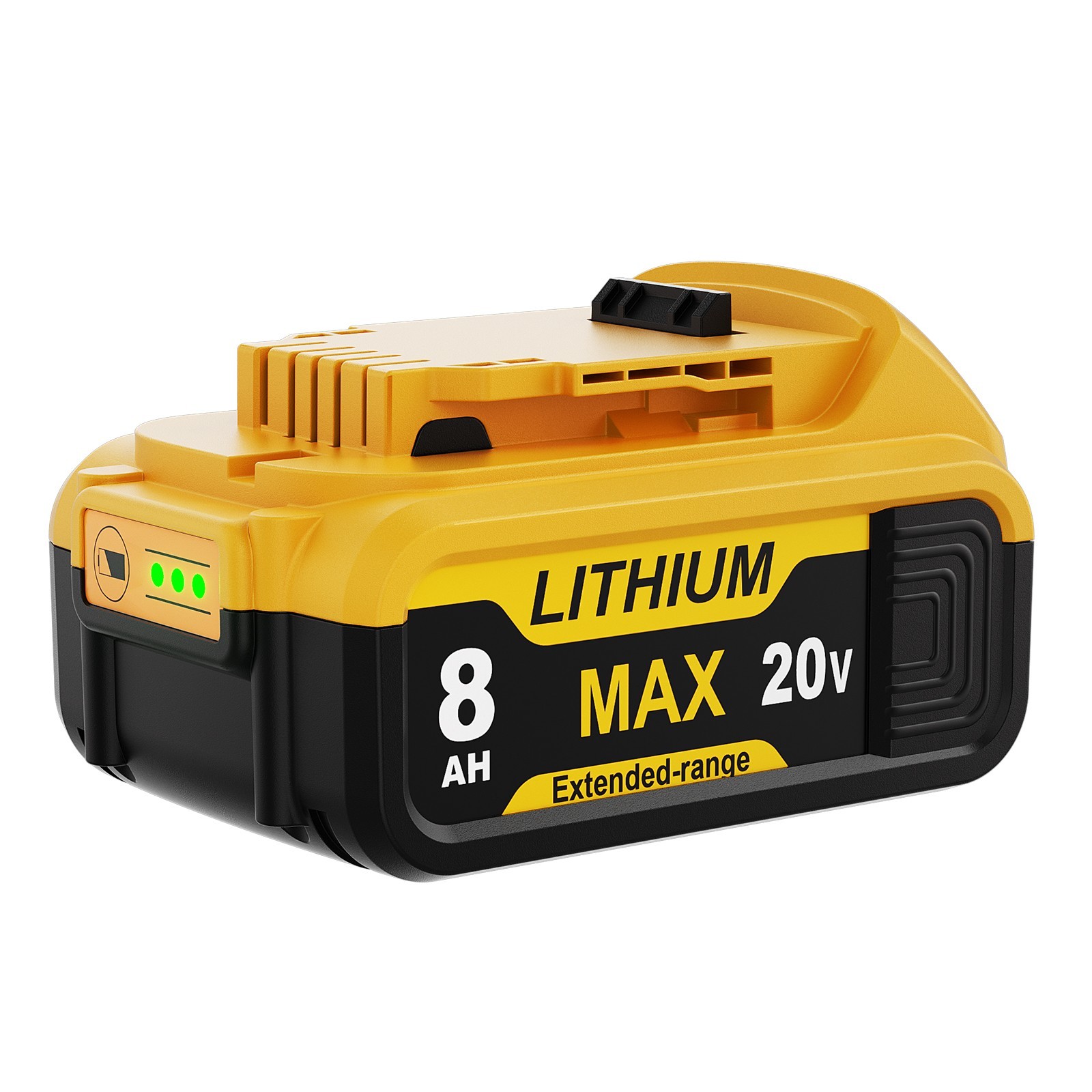 8.0Ah For Dewalt 20V Max Lithium-Ion Tool Battery DCB200 DCB205 DCB206 8Ah 🌟