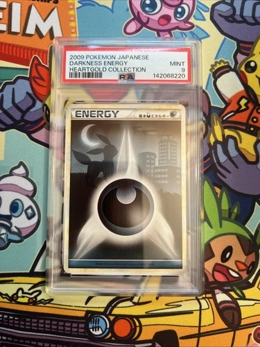 2009 Japanese Pokemon HGSS Darkness Energy (Umbreon) PSA 9