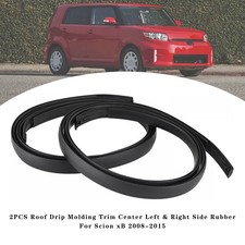2pcs Roof Drip Molding Trim Center Rubber For Scion Xb 2008-2015 Us 2pcs Roof Drip Molding Trim Center Rubber For Scion Xb 2008-2015 Us