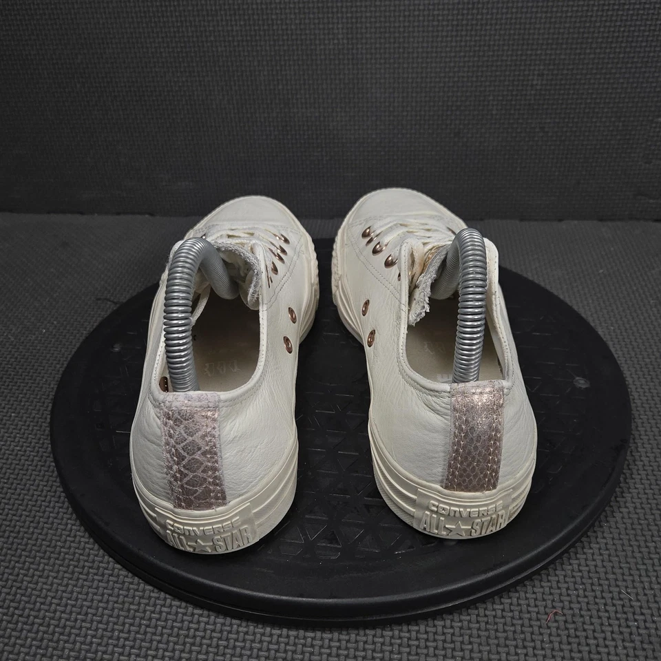 Converse Chuck Taylor All Star Low Shoes Womens Size 7 White Rose Gold 158414C - Image 4 of 4