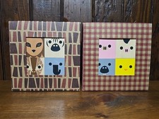 Uncle Goose Cubelings Wooden Blocks Sets FARM SAFARI Animals NEW made in USA