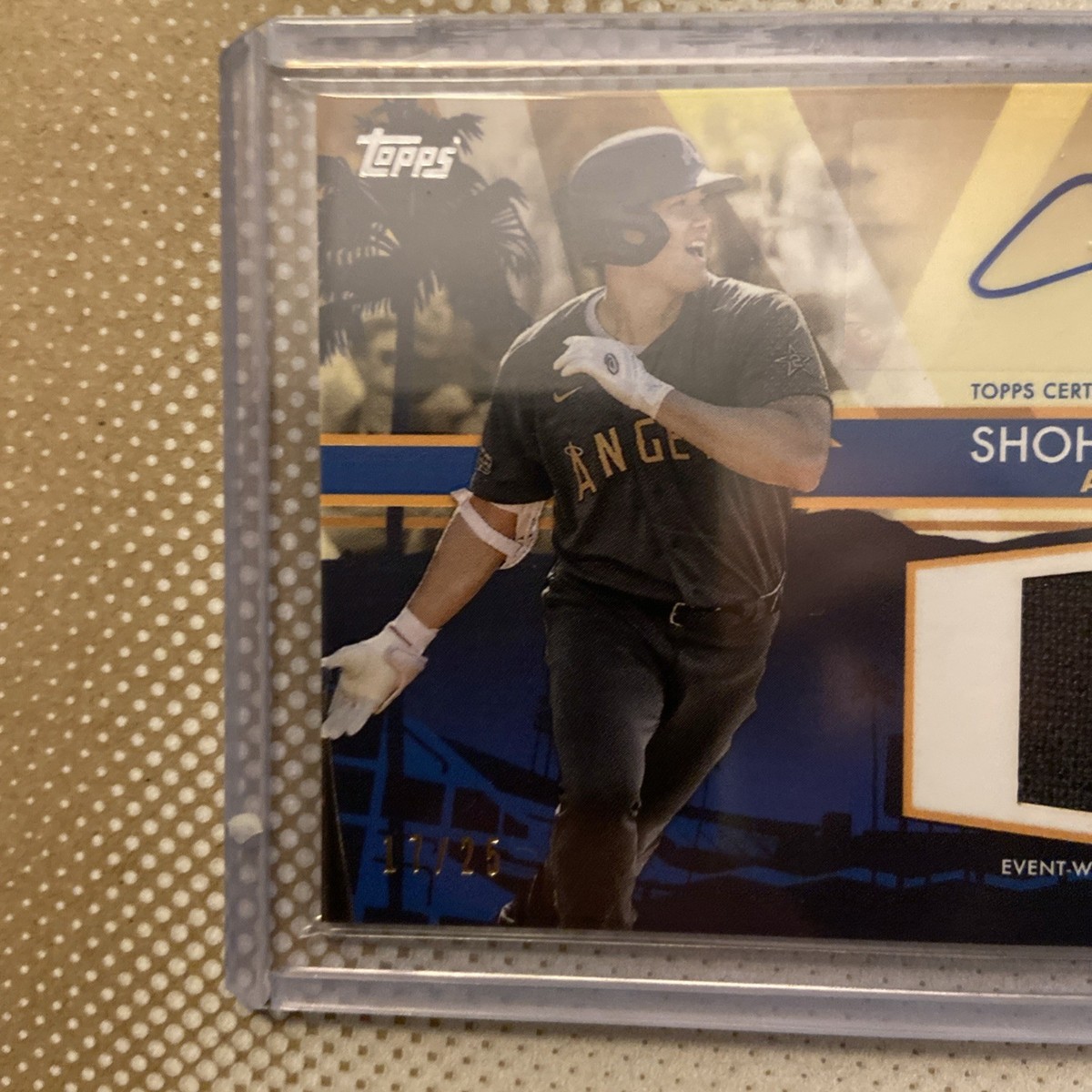 2022 Topps SHOHEI OHTANI All-Star Stitches Event Worn