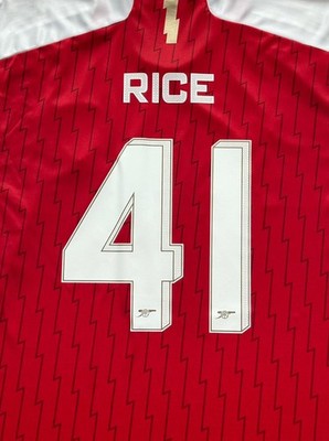 2023/24 Arsenal Home UCL Jersey #41 Declan Rice 2XL adidas