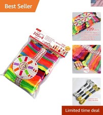 Deluxe Embroidery Floss Set - 109 Skeins in R...