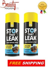 2X 151 Stop That Leak Repair Black Spray Seals Piping Guttering Waterproof 400ml