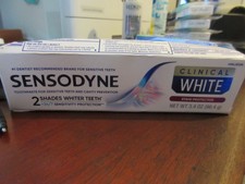 Sensodyne Clinical White Toothpaste 3.4 Oz Stain Protector For Sensitive Teeth