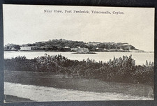 vtg postcard Near View Fort Frederick Trincomalie Ceylon Sri Lanka