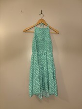 American Eagle Women’s Green Floral Halter Sundress Size M