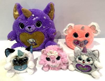 ZURU Rainbocorns Sparkle Heart Plüschtiere Konvolut Kätzchen Monster Hase Welpe