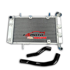 Aluminum Radiator + BLACK Hose for SUZUKI LTZ400 KFX400 DVX400 2003-2008 2004 05