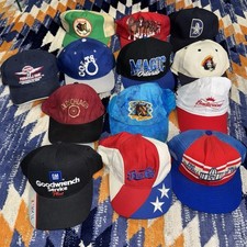 Lot Of 13 Vintage Trucker hats snapback mesh Foam Rope Football Camel Budweiser