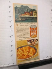 newspaper ad 1955 CHEF BOY-AR-DEE canned food can ravioli Lago di Garda