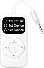 SoundSync Pro Bluetooth Transmitter & Receiver for Airplane 2 BT Devices