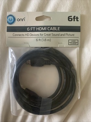 ONN ONA12AV041 6ft HDMI Interface Ethernet Cable Opened
