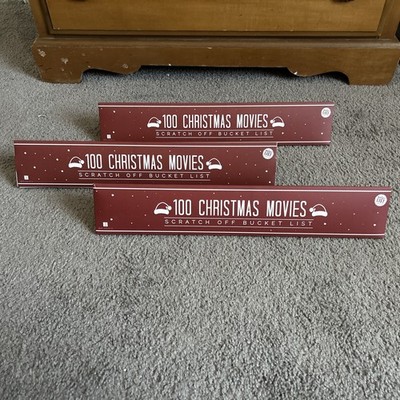 100 Christmas Movies Bucket List - Scratch off Poster