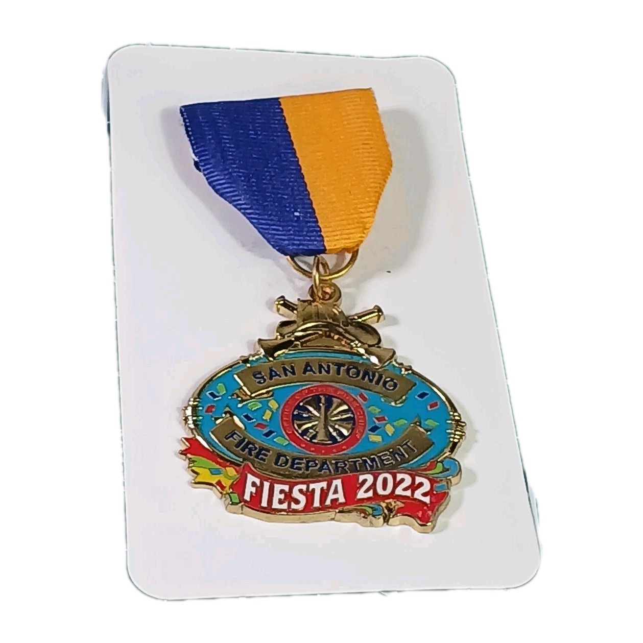 2022 San Antonio Fire Department Office Of The Fire Chief Fiesta Medal Pinback