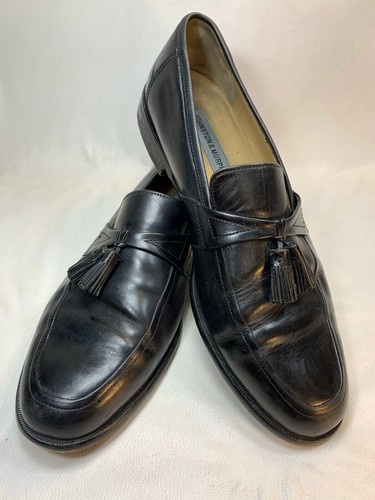 Johnston and Murphy Men's Black Leather Loafers w/ Tassels 11.5 - Picture 9 of 9