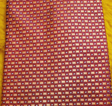 BRIONI MENS SILK DRESS TIE GEOMETRIC NWOT COPPER RED 3.5" x 60"