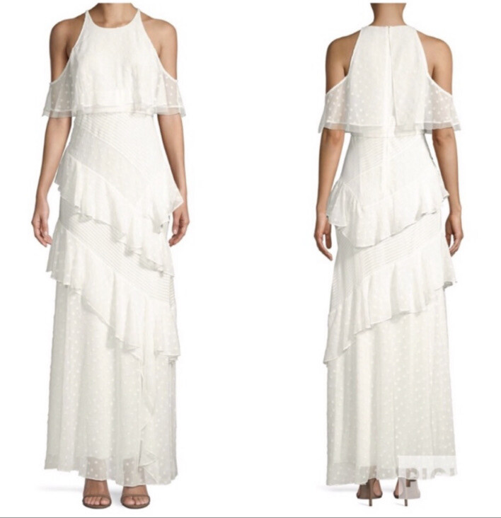 Bcbg White Gown Nwt Size 0 $428 | eBay