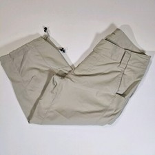 Columbia Omni Shade Cropped Pants Womens 8 Beige Sun Protection Hiking Gorpcore