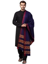 New Indian Ethnic Design Woven Shawl Stole for Men Woolen Scarf for Winters