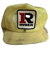 Vintage Ryder Snapback Trucker Hat Made In The USA Patch