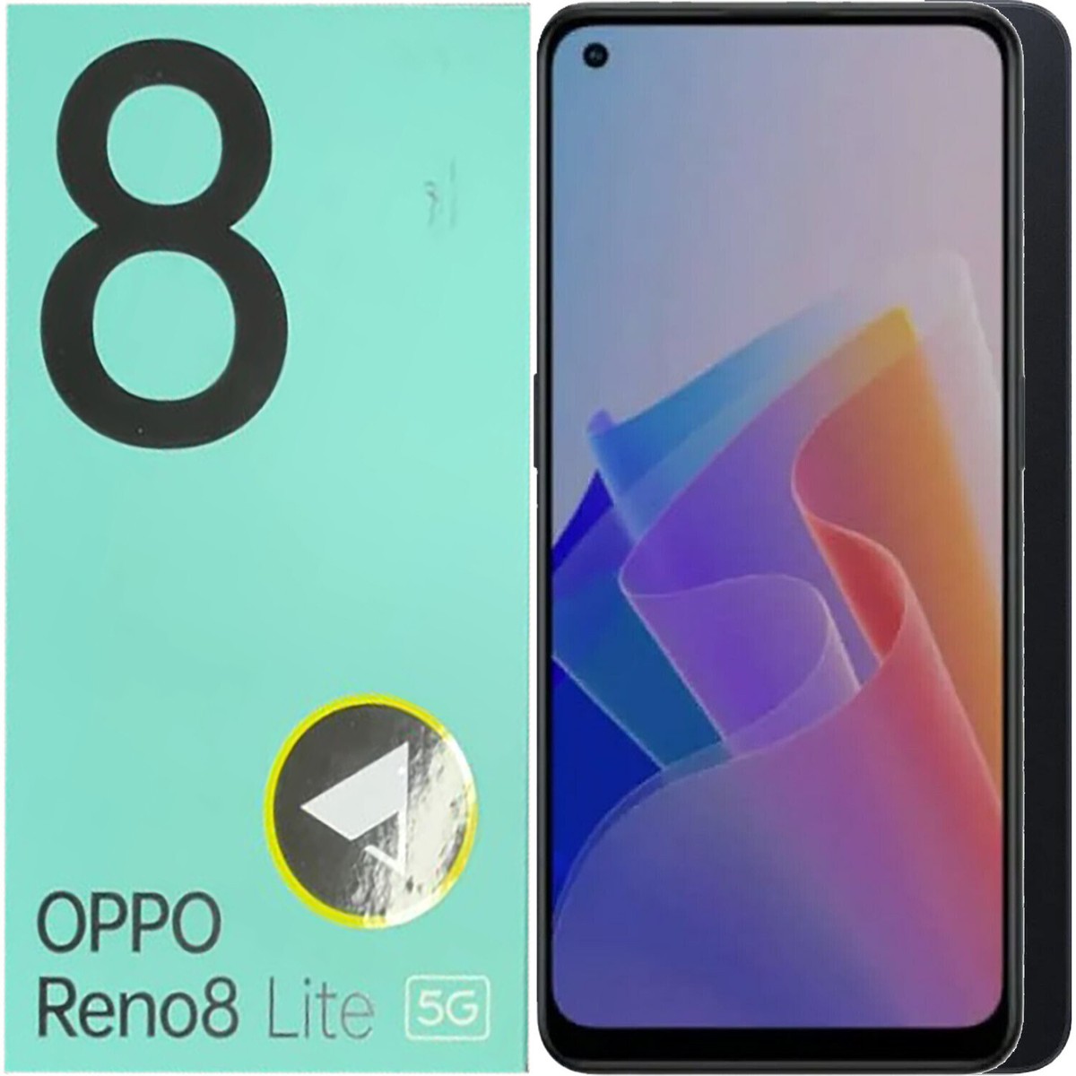 BNIB Oppo Reno 8 Lite 5G Cosmic Black 128GB + 8GB Dual-SIM