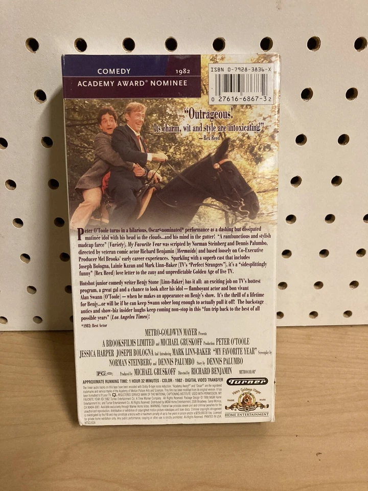 My Favorite Year VHS 1982 Peter O'Toole, Mark Linn-Baker Comedy Foto 2 de 4
