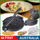 8'' Cast Iron Heavy Duty Tortilla Press Maker Taco Mold Flour Corn Maker Tool PB