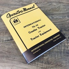 International TD-30 Trattore Cingolato Operatori Manuale Proprietari Libretto Manutenzione