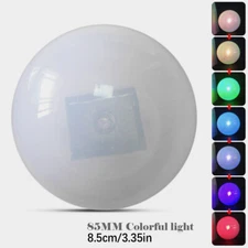 Solar Powered Colorful LED Light Floating Fountain Pond Garden Pool Lamp Ball