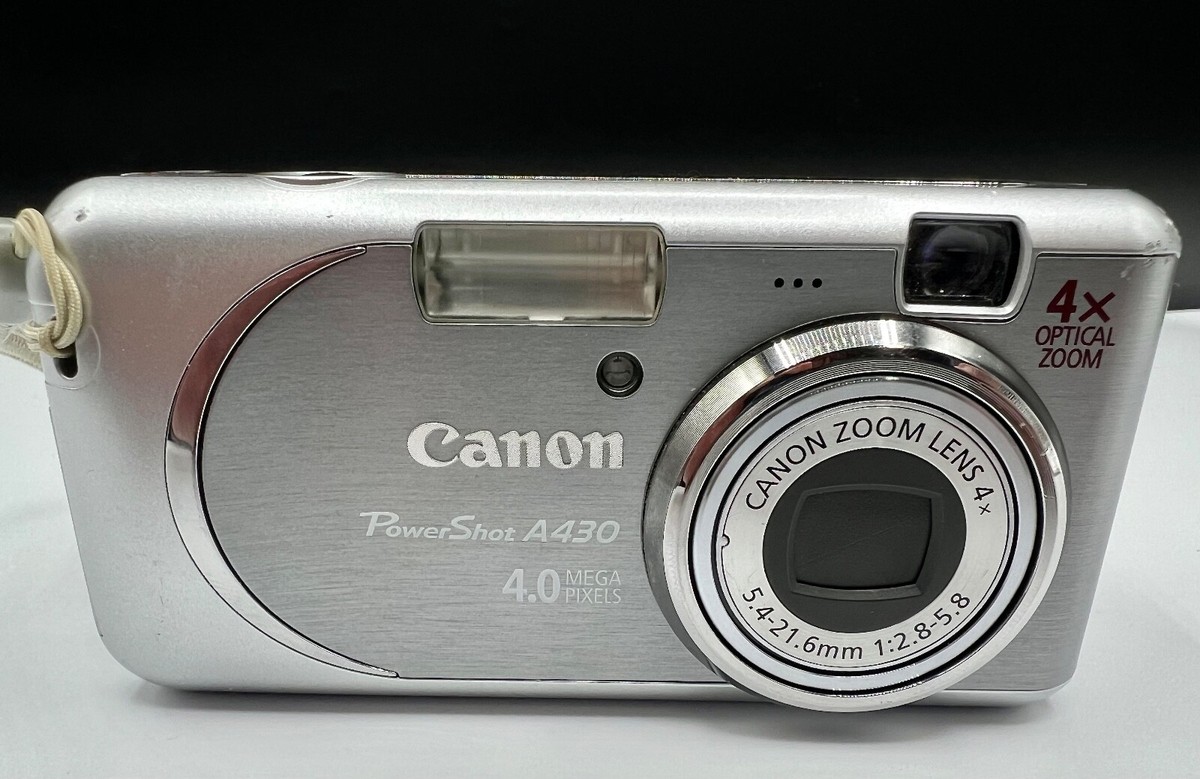 Canon PowerShot A430 4.0MP Digital Camera Silver For PARTS OR