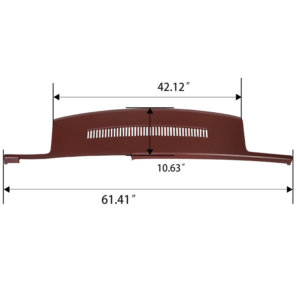Dash Cover Cap Garnet For 88-94 Chevy GMC Pickup Blazer Suburban Foto 2 de 4