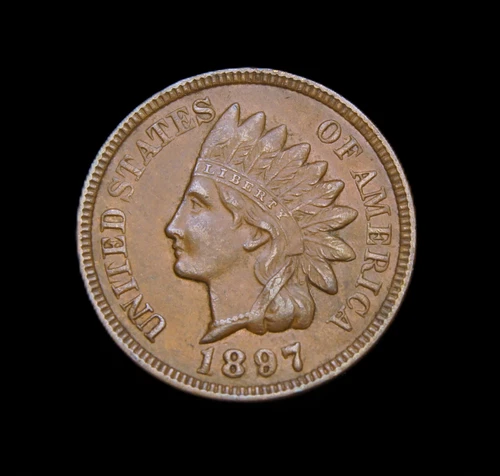 1897 Indian Head Cent AU