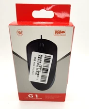 Wired USB Optical Mouse - Cut on Box