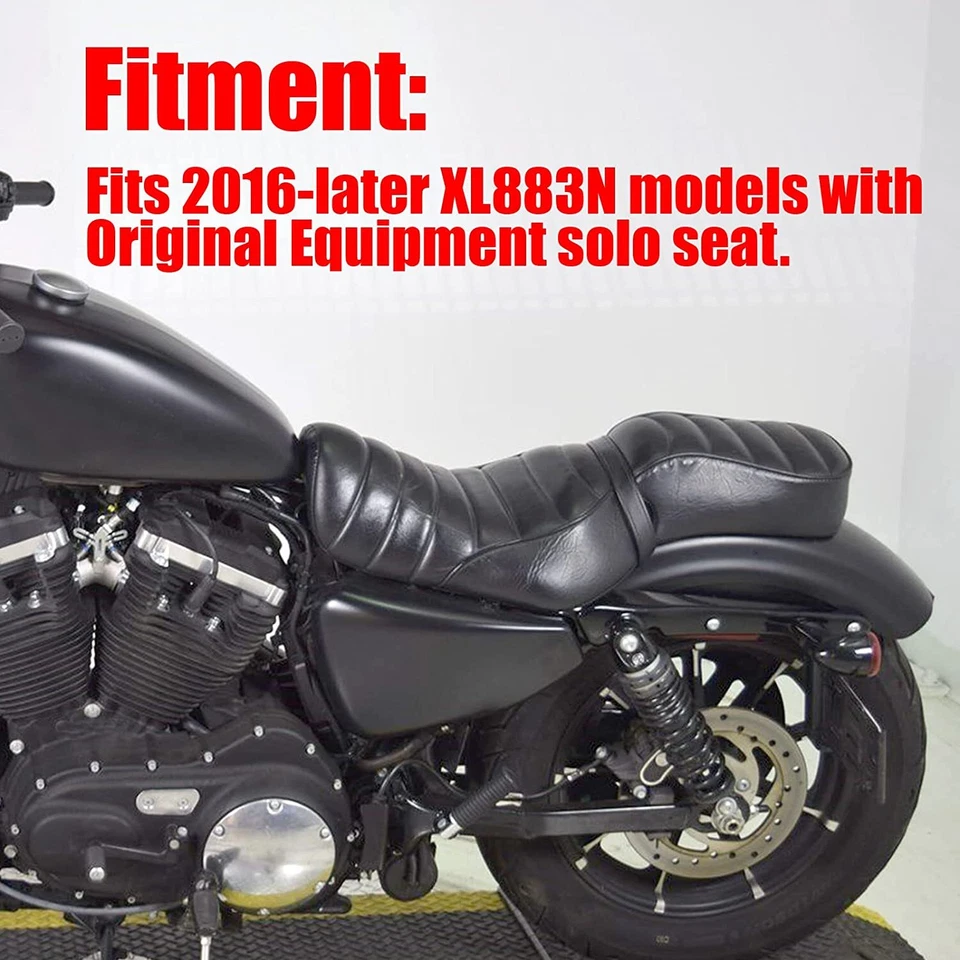 Asiento de pasajero para Harley Davidson Sportster Iron 883 XL883N 2016-2022 Foto 2 de 4
