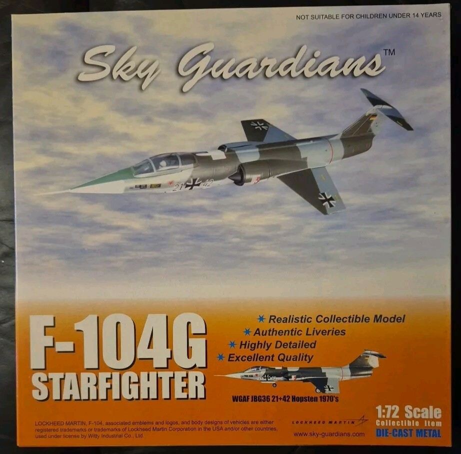 Sky Guardians Aviation F-104G Starfighter WGAF Hopsten 1970s WTW-72-016-007