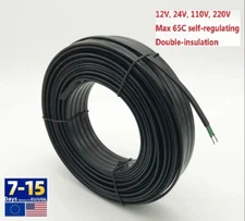Water Pipe Frost Protection Heating Cable Self Regulating Electric Heater Wire