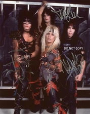 MOTLEY CRUE - FULL BAND Signed 8x10 Autographed Reprint Photo !!