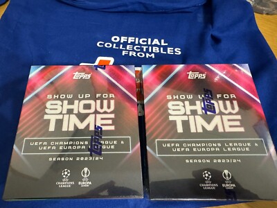 Topps Showtime 23/24 x 2 BOXEN - UEFA Champions & Europa League + GRATIS Topps Tasche
