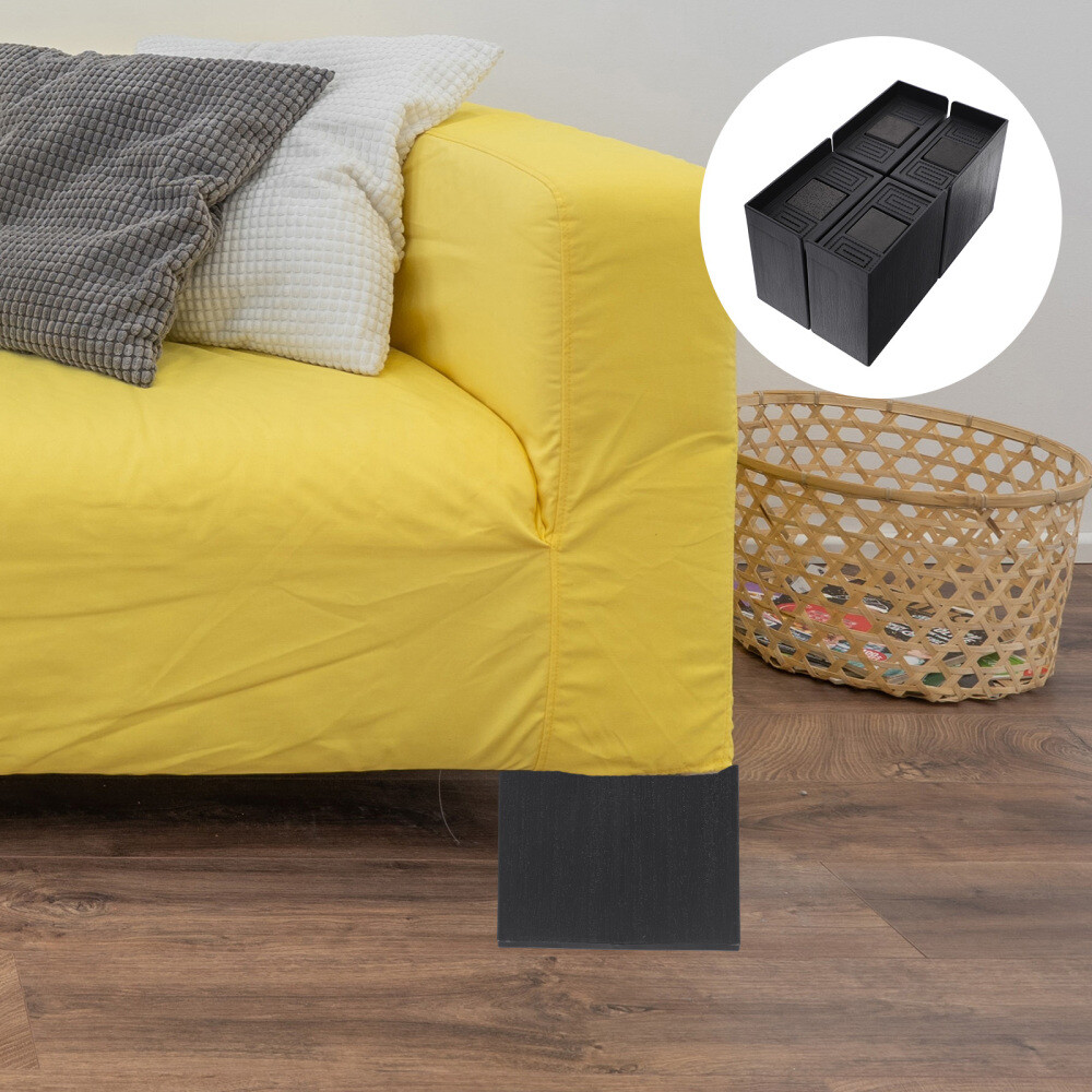 4 Pcs Heightening Pads Rubber Bed Riser Blocks Desk Risers for Legs eBay