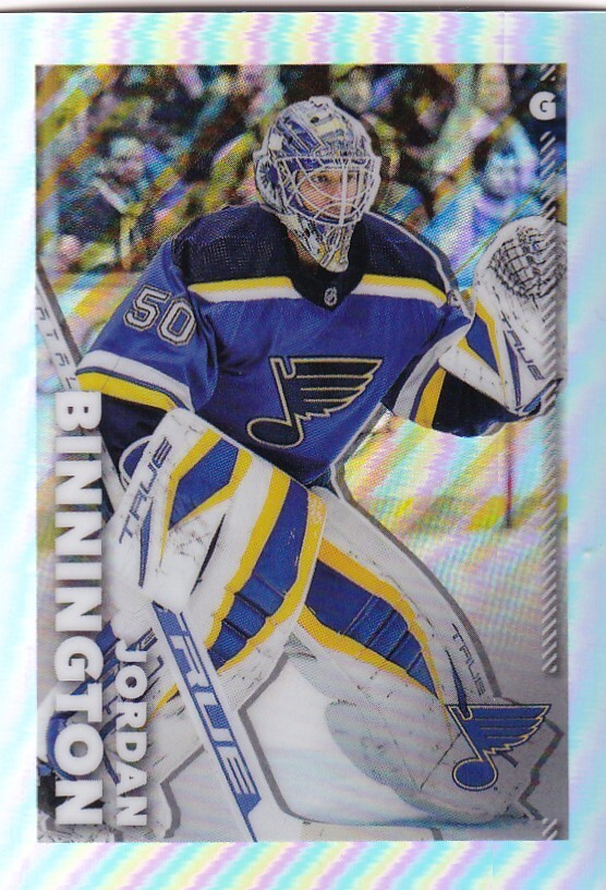 2022-23 Topps Chrome Refractor Sticker #438 Jordan Binnington /99 MADE